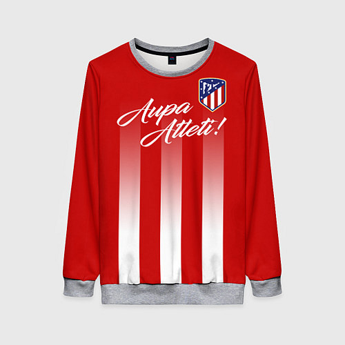 Женский свитшот Aupa Atleti / 3D-Меланж – фото 1