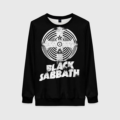 Женский свитшот Black Sabbath: Faith / 3D-Черный – фото 1