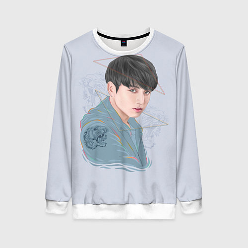 Женский свитшот Jeon Jungkook / 3D-Белый – фото 1