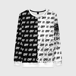 Свитшот женский Off-White: Black & White, цвет: 3D-белый
