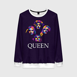 Свитшот женский Queen: Fan Art, цвет: 3D-белый