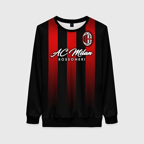 Женский свитшот AC Milan / 3D-Черный – фото 1