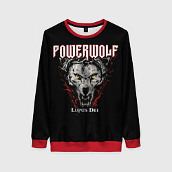 Свитшот женский Powerwolf: Lupus Dei, цвет: 3D-красный