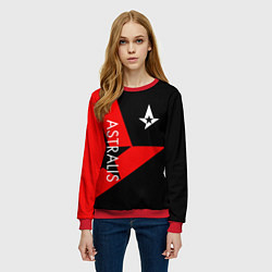 Свитшот женский Astralis: Cybergaming, цвет: 3D-красный — фото 2