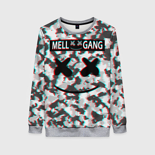 Женский свитшот Mell x Gang / 3D-Меланж – фото 1