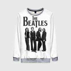 Свитшот женский The Beatles: White Side, цвет: 3D-меланж