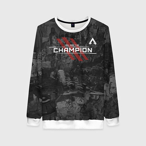 Женский свитшот You Are The Champion / 3D-Белый – фото 1