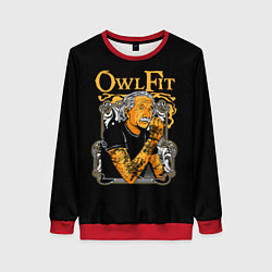 Свитшот женский Owl Fit, цвет: 3D-красный