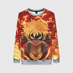 Свитшот женский Boku no Hero Academia, цвет: 3D-меланж