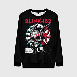 Свитшот женский Blink-182: Death Punk, цвет: 3D-черный