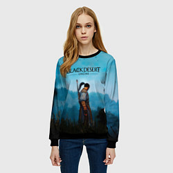 Свитшот женский BLACK DESERT, цвет: 3D-черный — фото 2