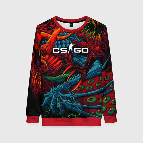 Женский свитшот CS:GO Hyper Beast / 3D-Красный – фото 1