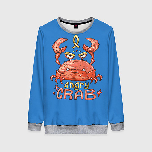 Женский свитшот Hungry Crab / 3D-Меланж – фото 1