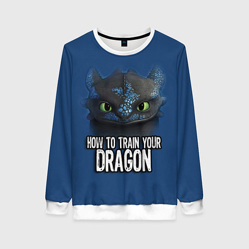 Женский свитшот How to train your dragon / 3D-Белый – фото 1