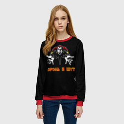 Свитшот женский КОРОЛЬ И ШУТ, цвет: 3D-красный — фото 2