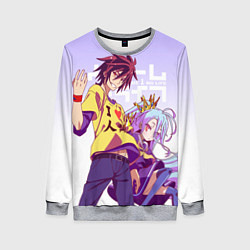 Свитшот женский No Game No Life, цвет: 3D-меланж