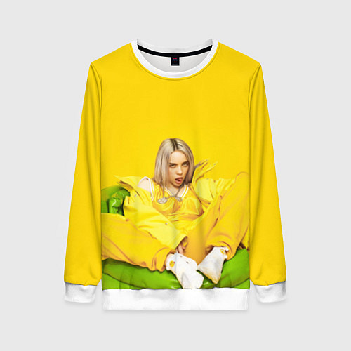 Женский свитшот Billie Eilish: MyBoi / 3D-Белый – фото 1