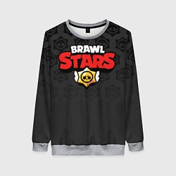 Свитшот женский Brawl Stars: Black Team, цвет: 3D-меланж