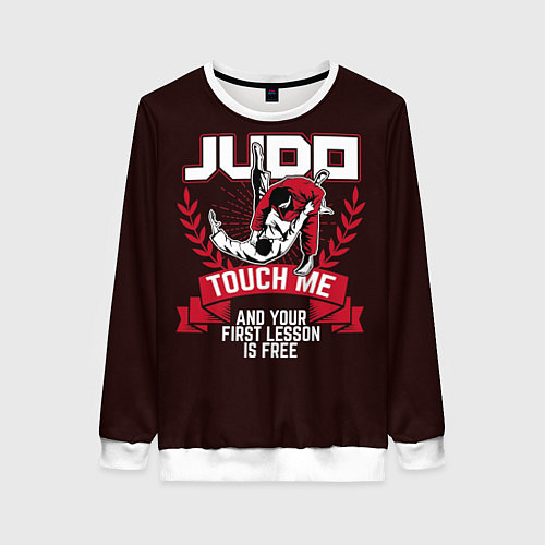 Женский свитшот Judo: Touch Me / 3D-Белый – фото 1