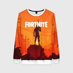 Свитшот женский Fortnite, цвет: 3D-белый