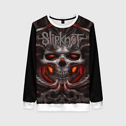 Свитшот женский Slipknot: Hell Skull, цвет: 3D-белый
