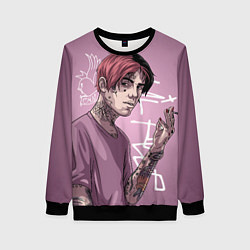 Свитшот женский Lil Peep, цвет: 3D-черный