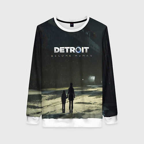 Женский свитшот Detroit: Become Human / 3D-Белый – фото 1