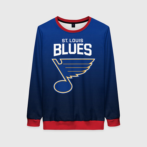 Женский свитшот St Louis Blues / 3D-Красный – фото 1