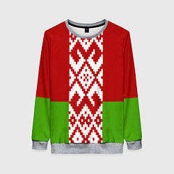 Женский свитшот Беларусь флаг