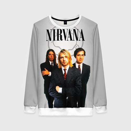 Женский свитшот Nirvana / 3D-Белый – фото 1