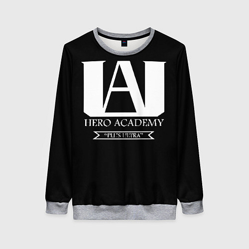 Женский свитшот UA HERO ACADEMY logo / 3D-Меланж – фото 1