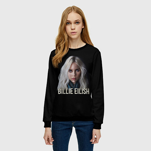 Женский свитшот BILLIE EILISH / 3D-Черный – фото 3