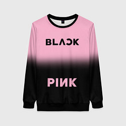 Свитшот женский Blackpink - розово-черный, цвет: 3D-черный