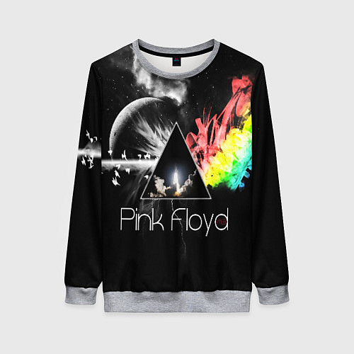 Женский свитшот PINK FLOYD / 3D-Меланж – фото 1