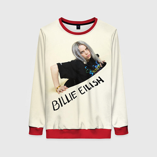 Женский свитшот BILLIE EILISH / 3D-Красный – фото 1