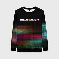 Женский свитшот BILLIE EILISH: Black Glitch