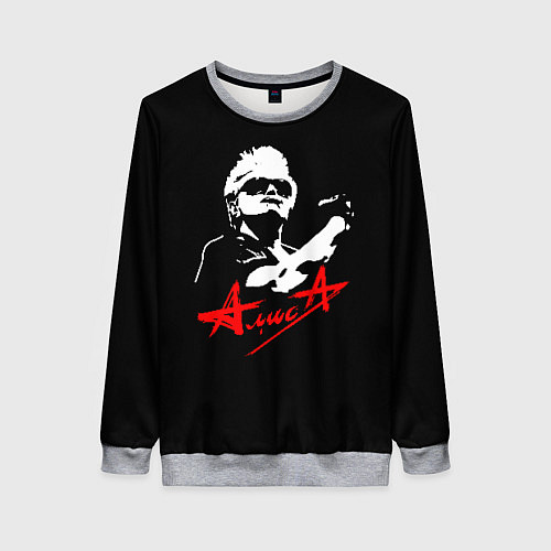 Женский свитшот АлисА / 3D-Меланж – фото 1