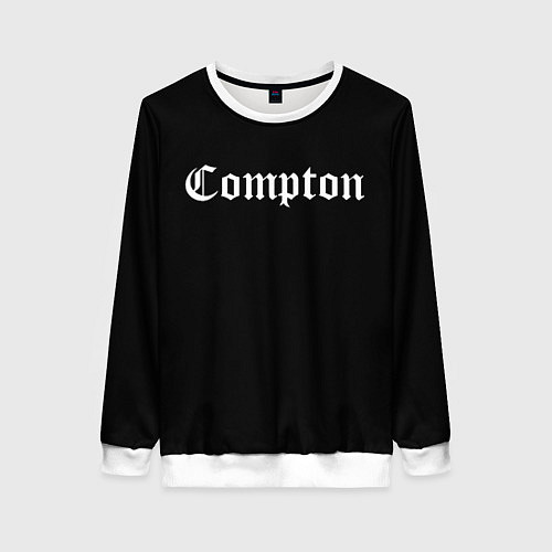 Женский свитшот Комптон / 3D-Белый – фото 1
