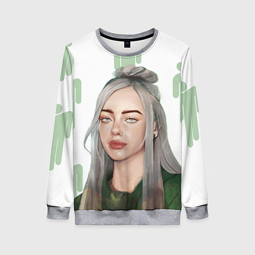 Женский свитшот Billie Eilish / 3D-Меланж – фото 1