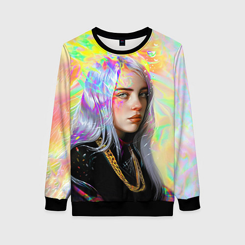 Женский свитшот Billie Eilish / 3D-Черный – фото 1