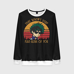 Свитшот женский Моя геройская академия, цвет: 3D-белый