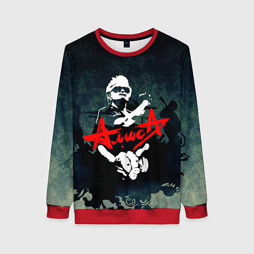 Женский свитшот Алиса / 3D-Красный – фото 1