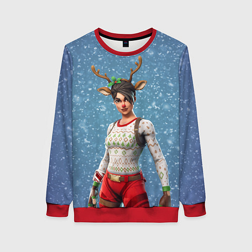 Женский свитшот Fortnite / 3D-Красный – фото 1