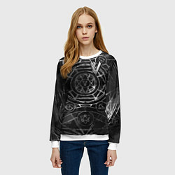 Свитшот женский Vikings, цвет: 3D-белый — фото 2