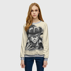 Свитшот женский JoJo Bizarre Adventure, цвет: 3D-меланж — фото 2