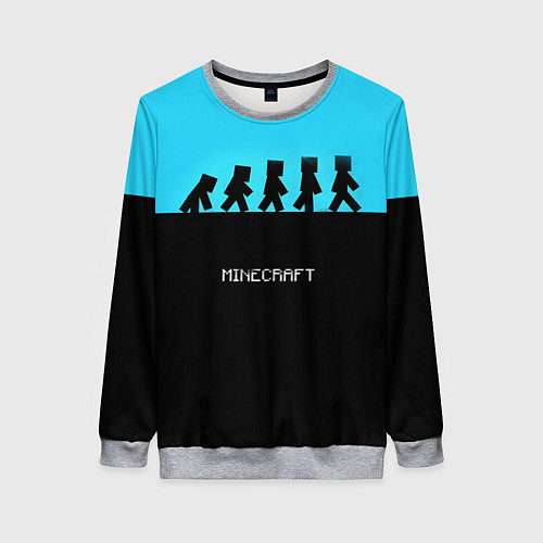 Женский свитшот MINECRAFT / 3D-Меланж – фото 1