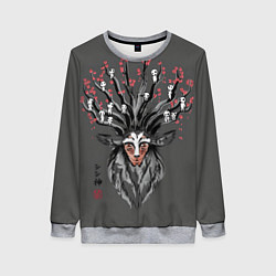 Свитшот женский Princess Mononoke, цвет: 3D-меланж