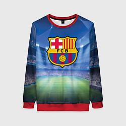 Свитшот женский FC Barcelona, цвет: 3D-красный
