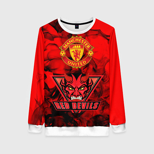 Женский свитшот Manchester United / 3D-Белый – фото 1