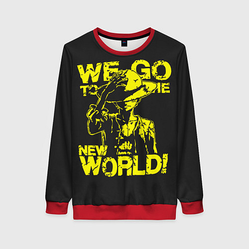 Женский свитшот One Piece We Go World / 3D-Красный – фото 1